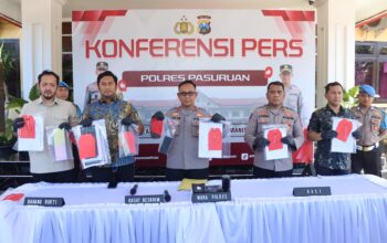 Polres Pasuruan Ungkap Tambang Andesit Ilegal di Purwosari, 5 Orang Ditetapkan Sebagai Tersangka