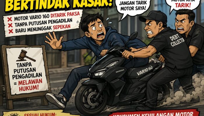 Diduga Dirampas Oknum Debt Collector, Motor Nasabah Hilang Saat Hendak Dilunasi