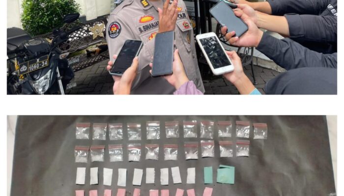 Polres Malang Amankan Tersangka Pengedar dan 21 Paket Sabu di Lawang