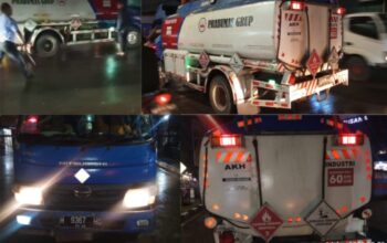 Di Duga Mobil Transportir Prabumas Group Membawa Bahan Bakar Minyak Jenis Solar Ilegal