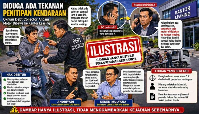 Diduga Ada Tekanan Penitipan Kendaraan, Supervisor Leasing Datangi Rumah Debitur