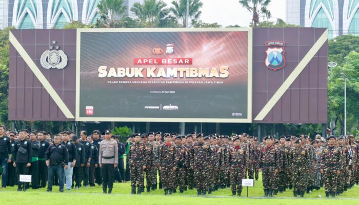 Polda Jatim Gelar Apel Besar Sabuk Kamtibmas, Libatkan 186 Ribu Mitra dari Berbagai Elemen