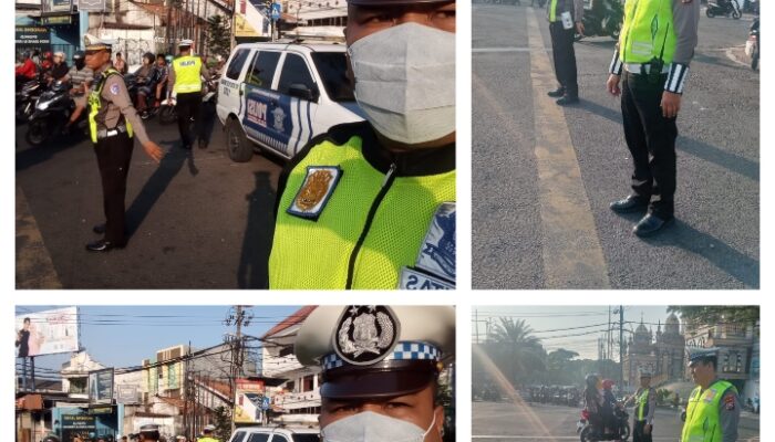 Cegah Macet dan 3C, Polsek Tambaksari 1202 Intensifkan Pos Awal di TL Jl. Kedung Cowek Surabaya