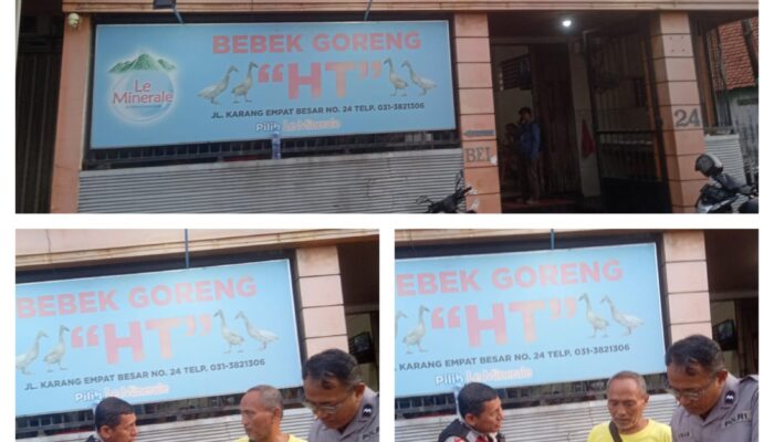 Polsek Tambaksari Tindak Tegas Jukir Liar di Bebek Goreng HT Karang Empat 24 Surabaya