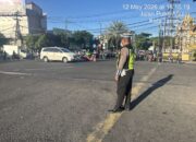 Polsek Tambaksari 1202 Gelar Pos Akhir di Kedung Cowek, Mengantisipasi Cegah Macet dan Kejahatan Jalanan 3C