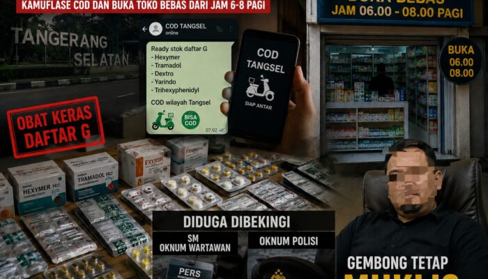Peredaran Obat Keras Daftar G di Tangsel Diduga Berkedok COD, LBH Satria Minta APH Bertindak