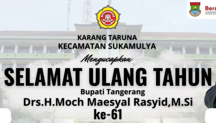 Ketua Karang Taruna Ucapkan Selamat Ulang Tahun ke-61 kepada Bupati Tangerang