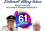 Tim Alap-Alap Berikan Ucapan Selamat Ulang Tahun Ke-61 untuk Bupati Tangerang H. Moch. Maesyal Rasyid.