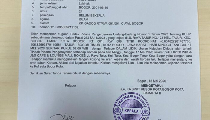 Mencekam! Kekerasan Brutal di J&S Cafe & Lounge Bogor, Tempat Hiburan Ternyata Sarang Kejahatan