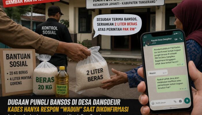 Kades Dangdeur Belum Berikan Penjelasan Lengkap Terkait Dugaan Pungli Bansos, Hanya Balas “Waduh” Saat Dikonfirmasi