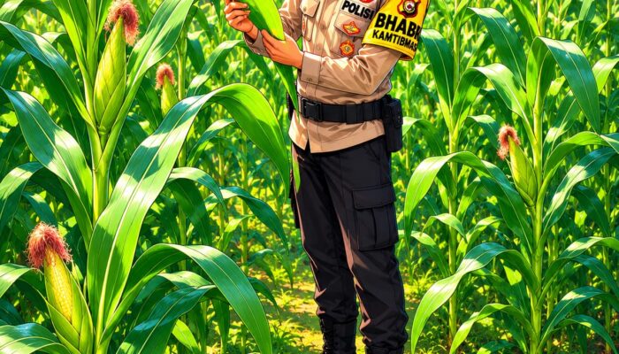 Swasembada Pangan Melalui Program Penanaman jagung Polsek Rimba Melintang Dukung Para Petani