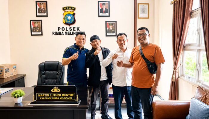 Polsek Rimba Melintang Ramah Sambut Awak Media, Suasana Penuh Keakraban dan Diskusi Santai