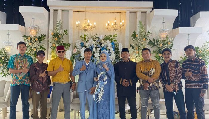 Pimpinan PT Media Garuda Siber Hadiri Resepsi Pernikahan Bagus dan Umi