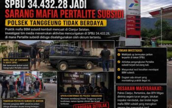 SPBU 34.432.28 Jadi Sarang Mafia Pertalite Subsidi, Polsek Tanggeung Tidak Berdaya