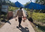 Renovasi Jembatan Merah Putih Presisi Tahap II Capai 80 Persen di Kepenghuluan Harapan Jaya