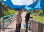 Kapolsek Rimba Melintang Tinjau Progres Renovasi Jembatan Merah Putih Presisi Tahap II, Pengerjaan Capai 82 Persen