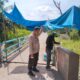 Kapolsek Rimba Melintang Tinjau Progres Renovasi Jembatan Merah Putih Presisi Tahap II, Pengerjaan Capai 82 Persen