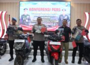 Polres Madiun Kota Ungkap 3 Kasus Curanmor 4 Orang Residivis Diamankan