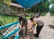 PROGRES RENOVASI JEMBATAN MERAH PUTIH PRESISI TAHAP II CAPAI 85 PERSEN DI KEPENGHULUAN HARAPAN JAYA