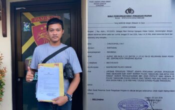 Tim Media Resmi Laporkan Kanit Reskrim dan Bhabinkamtibmas Polsek Tanggeung ke Paminal Polres Cianjur