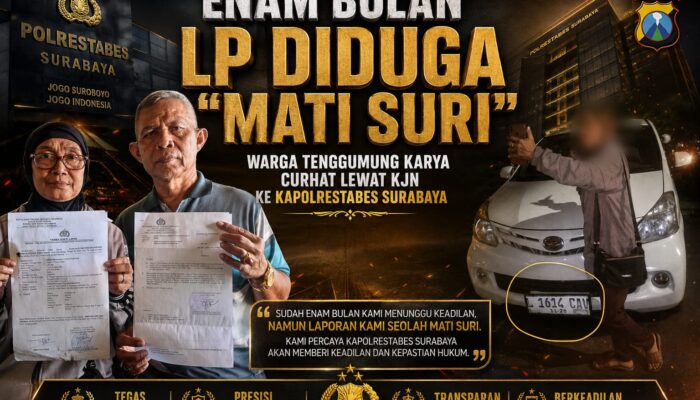 Enam Bulan LP Diduga “Mati Suri”???, Warga Tenggumung Karya Curhat Lewat KJN ke Kapolrestabes Surabaya