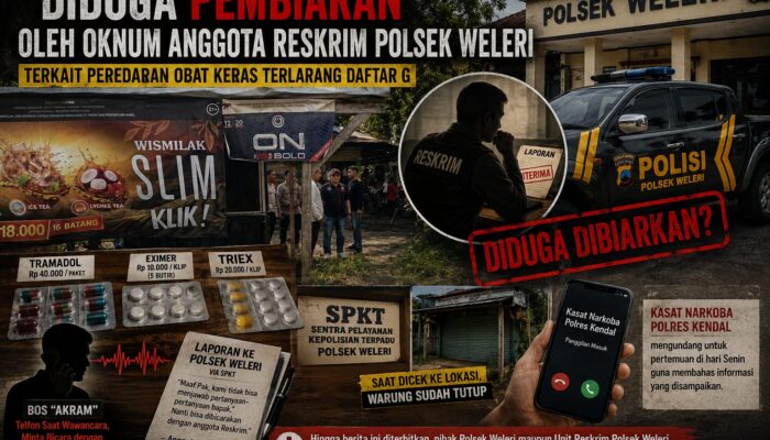 Diduga Pembiaran Oleh Oknum Anggota Reskrim Polsek Weleri Terkait Peredaran Obat Keras Terlarang Daftar G