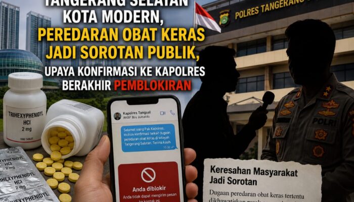 Maraknya Dugaan Peredaran Obat Keras di Tangsel, Upaya Konfirmasi ke Kapolres Belum Berbuah Respons
