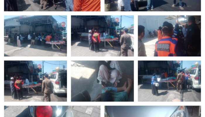 Nekat Pindah Jalur Tanpa Perhatikan Arus Lalu Lintas, Pengendara Scoopy Tersenggol Mobil di Jalan Kenjeran