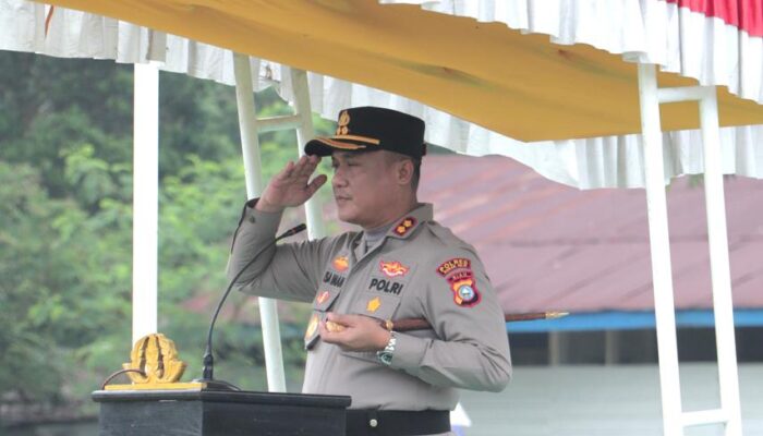 KAPOLRES ROKAN HILIR PIMPIN APEL SIAGA KARHUTLA, TEGASKAN TINDAKAN HUKUM BAGI PELAKU PEMBAKARAN LAHAN