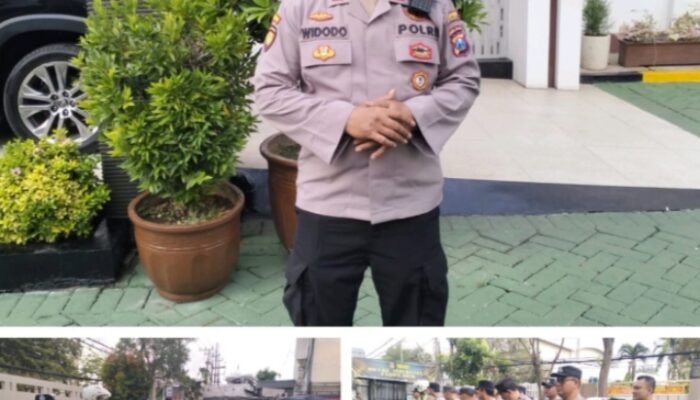 Hoofdbureau Bersinar Polsek Bubutan Polrestabes Surabaya Laksanakan Apel Pengamanan Aksi Unjuk Rasa DPP AMI