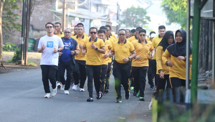 Polres Pasuruan Gelar Olahraga Bersama Meriahkan Hari Bhayangkara ke-80
