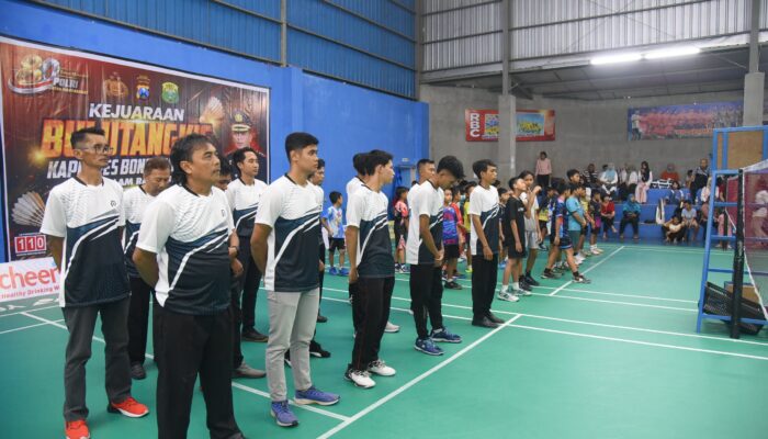 Semarak Hari Bhayangkara ke-80, Kapolres Bondowoso Cup 2026 Resmi Bergulir, 330 Atlet Ramaikan Arena Bulutangkis