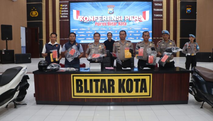 Polres Blitar Kota Amankan Tersangka Komplotan Perampok Lintas Daerah Sasar Minimarket