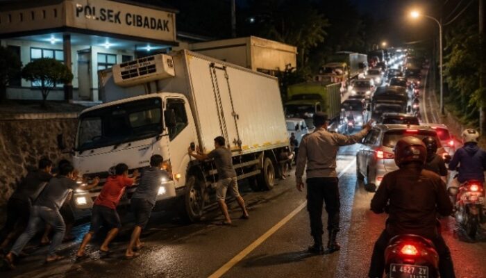 Truk Mogok di Tanjakan Cibadak Sebabkan Macet, Pemasok Mengaku Ditekan Biaya Derek dan Dimarahi Oknum Anggota Polsek Cibadak