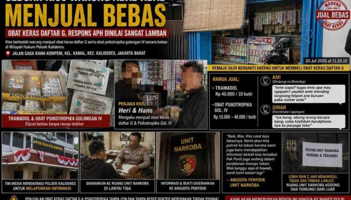 Sebuah Kios Warung Abal-Abal Menjual Bebas Obat Keras Daftar G, Respons APH Dinilai Sangat Lamban