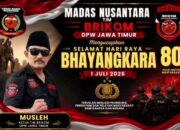 Ketua Brikom bapak mosleh Mengucapkan Selamat Hari Bhayangkara ke-80
