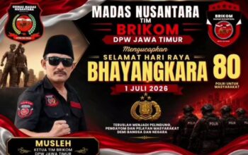 Ketua Brikom bapak mosleh Mengucapkan Selamat Hari Bhayangkara ke-80