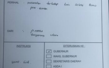 Paseba Sorot Gubernur Banten Soal Tim Seleksi Direksi dan Komisaris BUMD