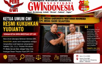 Ketua Umum GWI Resmi Kukuhkan Yudianto sebagai Ketua Divisi Investigasi DPP GWI