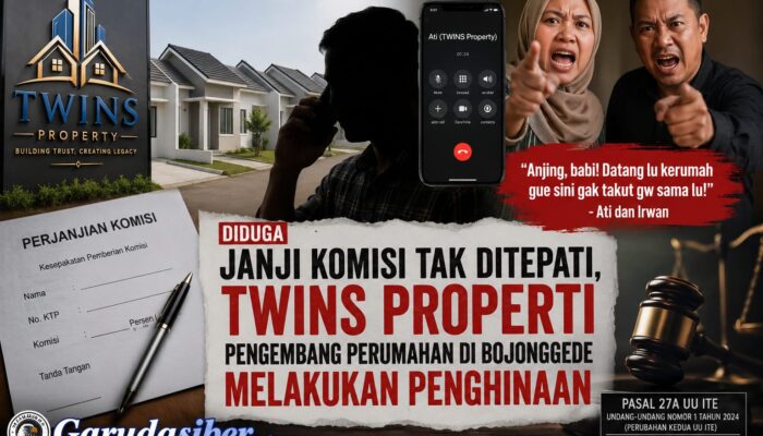 Diduga Janji Komisi Tak Ditepati, TWINS Properti Pengembang Perumahan di Bojonggede Melakukan Penghinaan