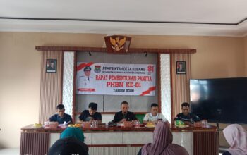 Pemdes Kubang Bentuk Panitia PHBN ke-81, Enam Perlombaan Siap Meriahkan HUT RI 2026