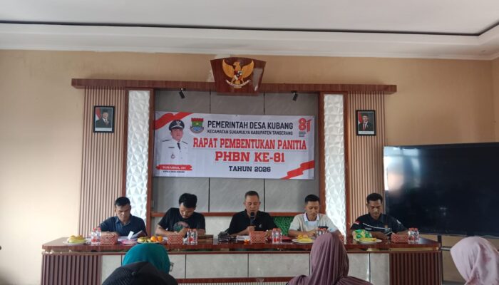 Pemdes Kubang Bentuk Panitia PHBN ke-81, Enam Perlombaan Siap Meriahkan HUT RI 2026