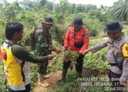 Patroli Gabungan Karhutla di Teluk Bano I, Polsek Bangko Pusako Sebarkan Maklumat Kapolda Riau