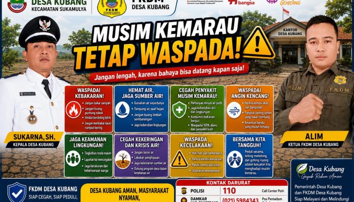 FKDM Desa Kubang Ajak Warga Tingkatkan Kewaspadaan Hadapi Musim Kemarau Melalui Edukasi Mitigasi Bencana