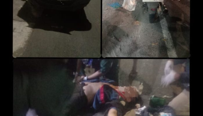 Diduga Kurang Perhatikan Arus Lalu Lintas, Xenia dan Honda GL Max Terlibat Tabrakan Hebat di Jalan Raya Kenjeran Rangka