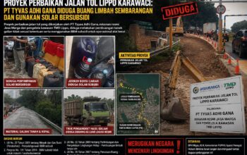Proyek Perbaikan Jalan Tol Lippo Karawaci: PT Tyvas Adhi Gana Diduga Buang Limbah Sembarangan dan Gunakan Solar Bersubsidi