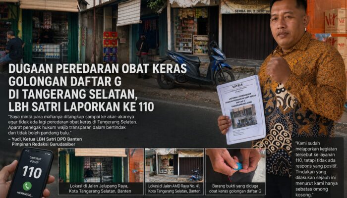 Peredaran Obat Keras Daftar G Di Wilayah Hukum Polres Tangerang Selatan Masih Marak Dan Bebas