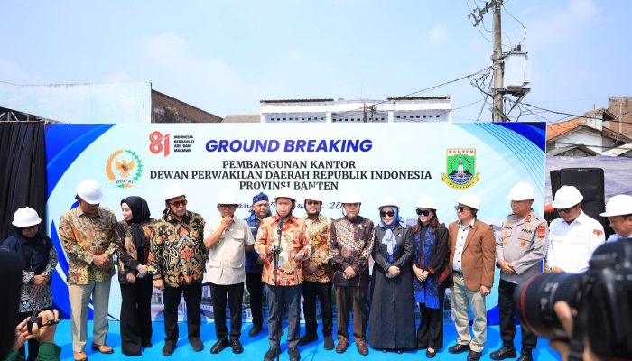 Kapolda Banten Hadiri Ground Breaking Pembangunan Gedung Kantor DPD RI di Ibu Kota Provinsi Banten