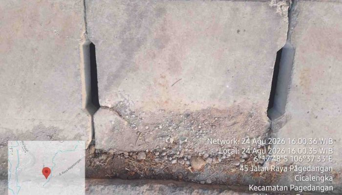 Pembuatan U-ditch Diduga tidak memenuhi standar kerja Serta Tidak Terpasang Papan Plang.