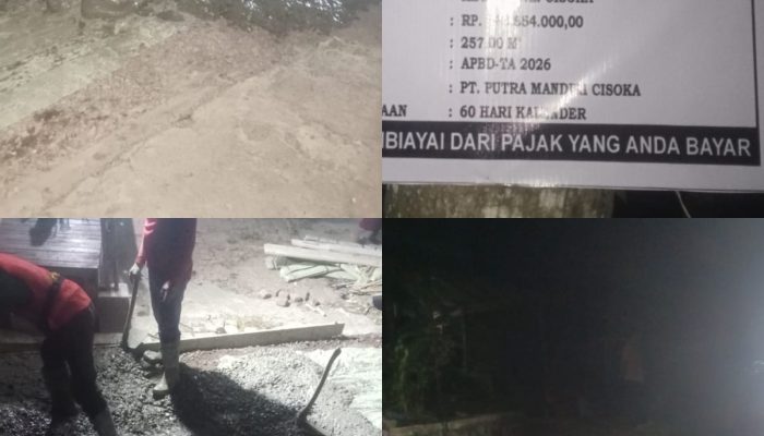 Dugaan Korupsi PT. Putra Mandiri Cisoka Anggaran Rp 148Juta, Pengerjaan Asal Jadi dan Abaikan 3K